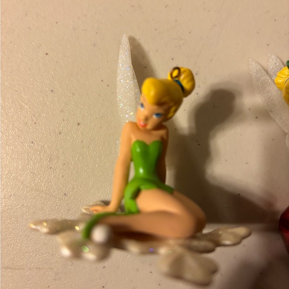 Green Fairy Figurine with Glitter Wings. Tinker Bell  hallmark ornament - Picture 1 of 4